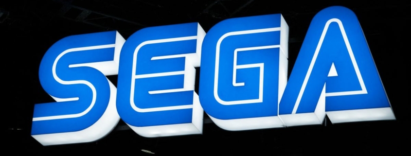 The Sega logo is pictured at the company