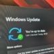 A photo of the Windows update menu, showing that I