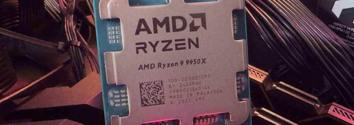 A photo of an AMD Ryzen 9 9950X processor