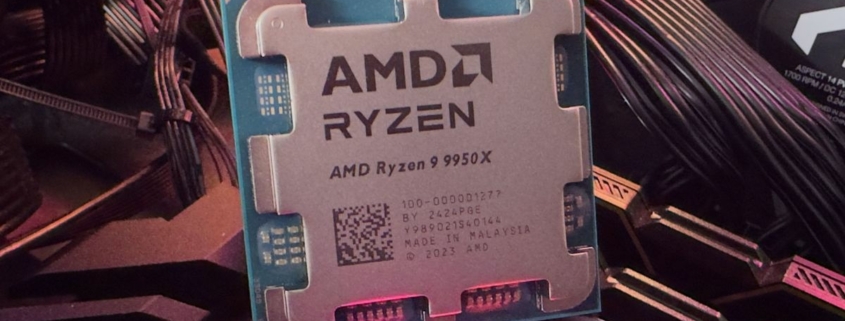 A photo of an AMD Ryzen 9 9950X processor