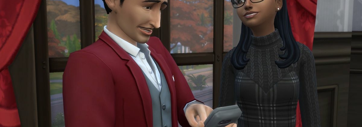 The Sims 4 - Mortimer Goth shows pictures to Cassandra