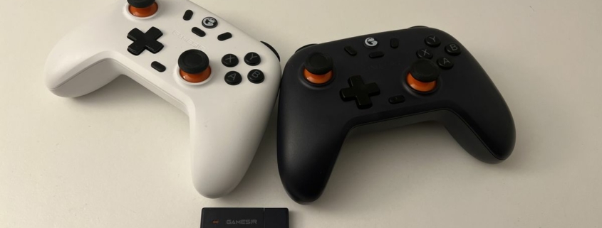 Two GameSir Nova Lite controllers on a desk