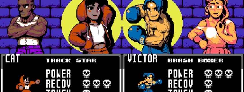 character selection for punch out fighting game