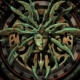 Lady of pain metal logo on industrial background in Planescape: Torment.