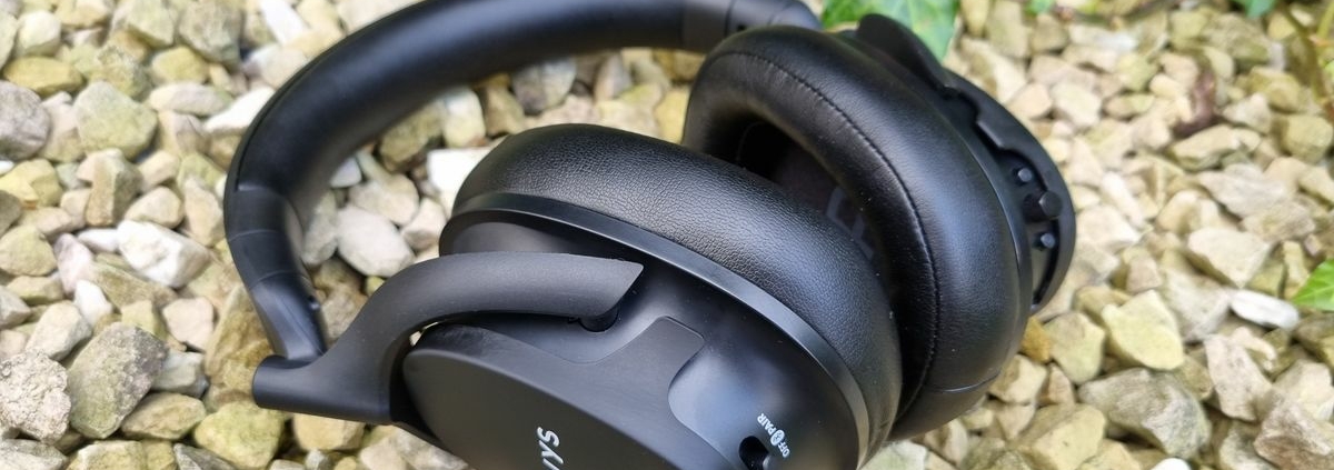 The Heavys H1H wireless headphones, shot artfully outside on some poorly weeded gravel