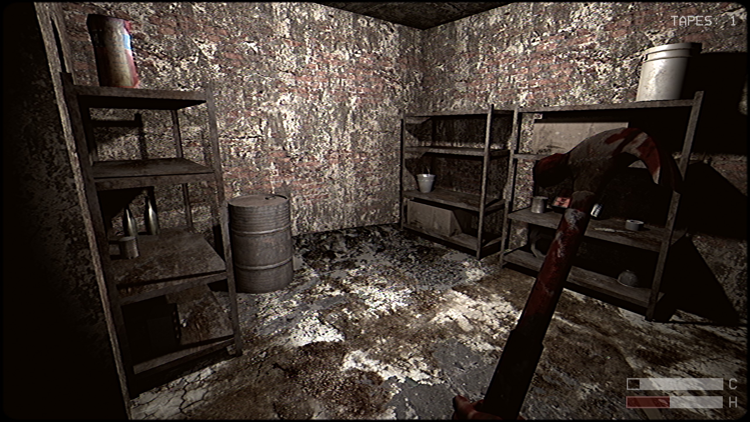 storage room interior in Butcher's Creek