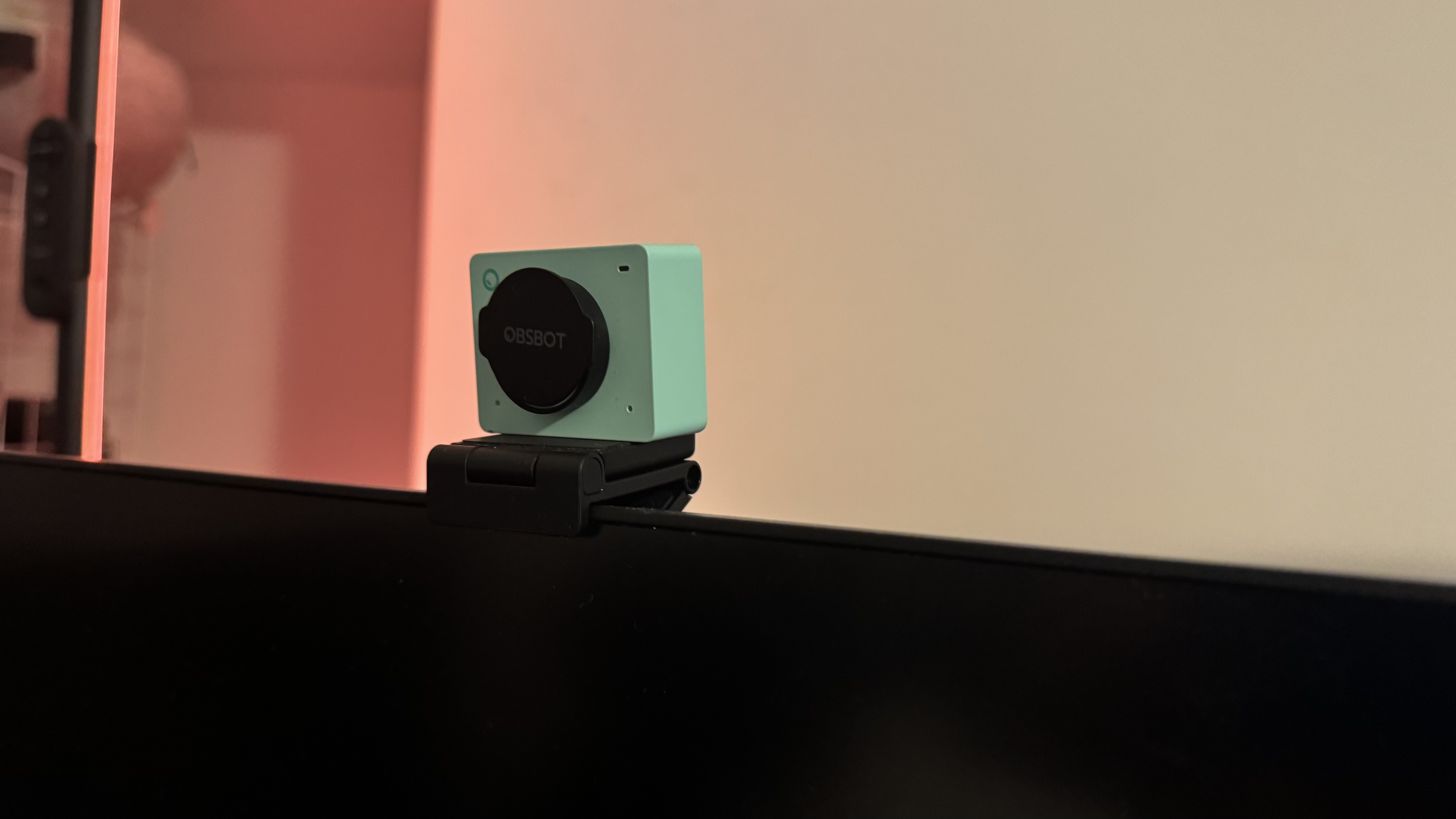 The Aurora Green OBSBot Meet 2 4K webcam