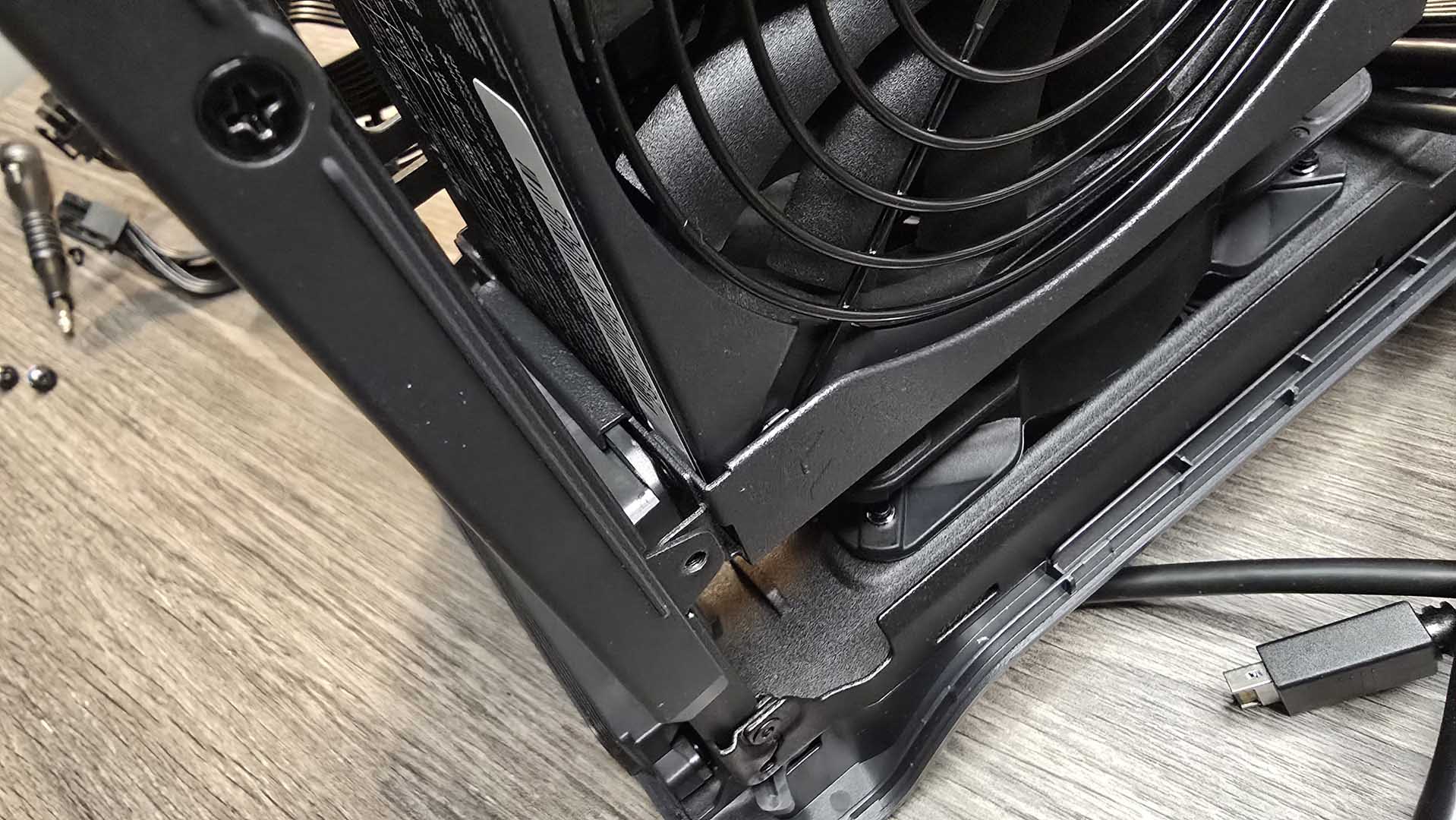 Fractal Design Era 2 PC case from different angles and different stages of the build process