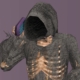 The Sims 2 - Grim reaper skeleton in a cloak answers a cell phone