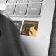 Qualcomm Snapdragon X Elite logo on a Samsung laptop