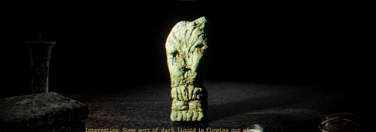 Screenshot of Children of Clay showing a mysterious clay model