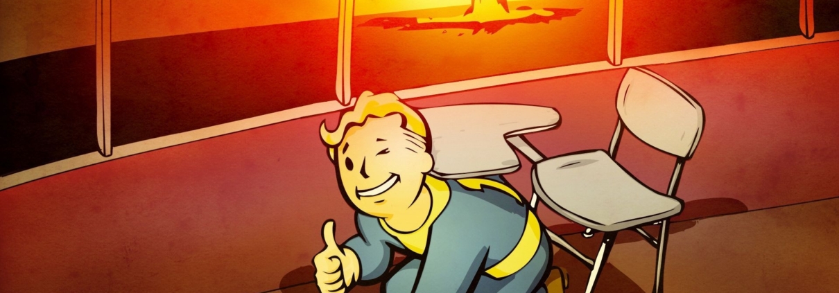 Vault Boy demonstrates how to duck and cover