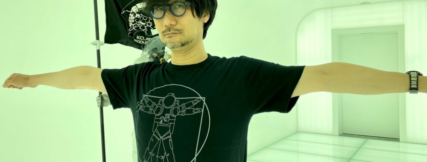 Hideo Kojima wearing a Policenauts t-shirt.