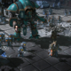 A space marine army is assembled on a grid in Warhammer 40,000: Sanctus Reach