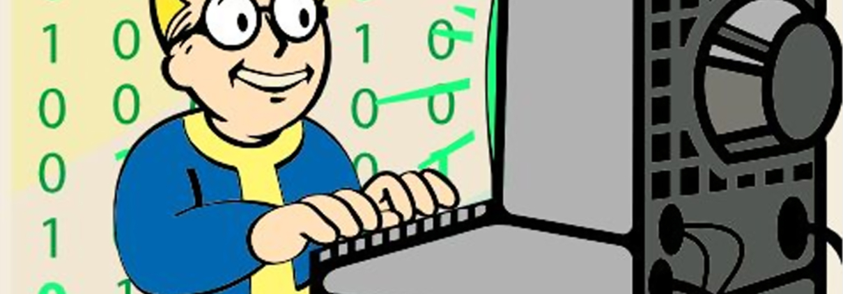 The Pip Boy from the Fallout series being the benevolent hacker he is