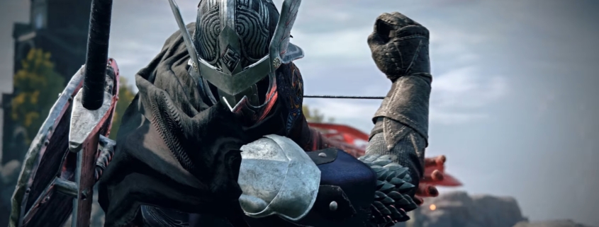 Nightreign knight holds his fist in menacing fashion