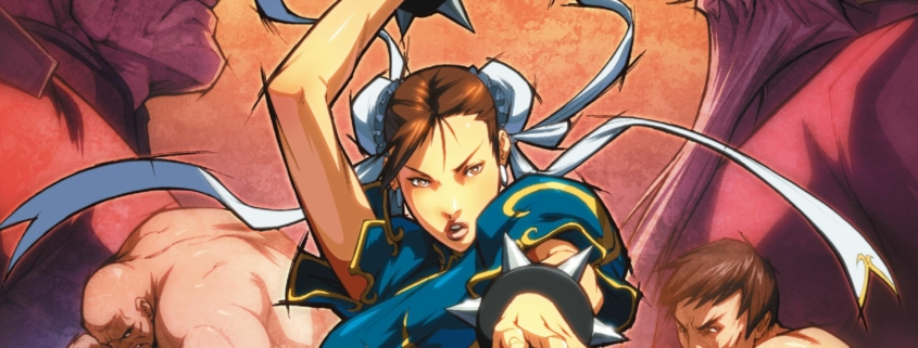 Chun-Li, on the cover of the Street Fighter Legends comic