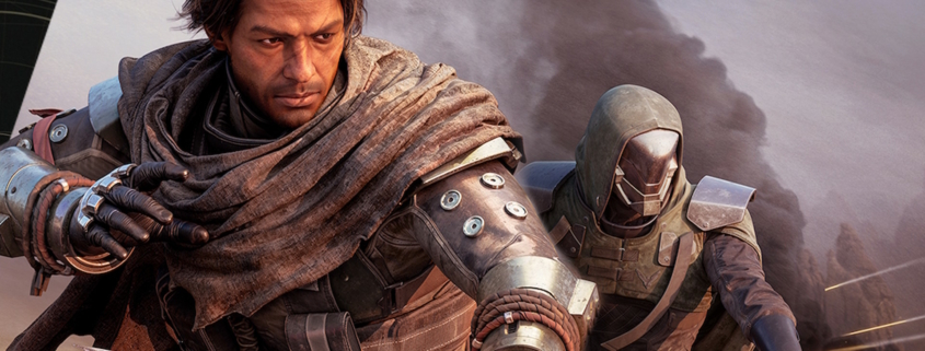 Dune: Awakening promo image - sexy man with sword