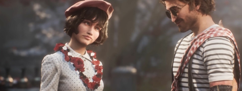 Sophie and Gustave in matching berets